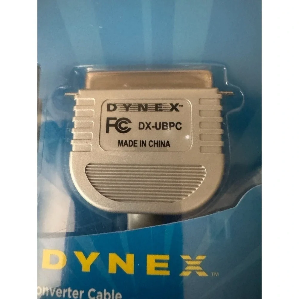 NEW DYNEX 6FT USB TO PARALLEL CONVERTER CABLE (DX-UBPC) Fast Ship!